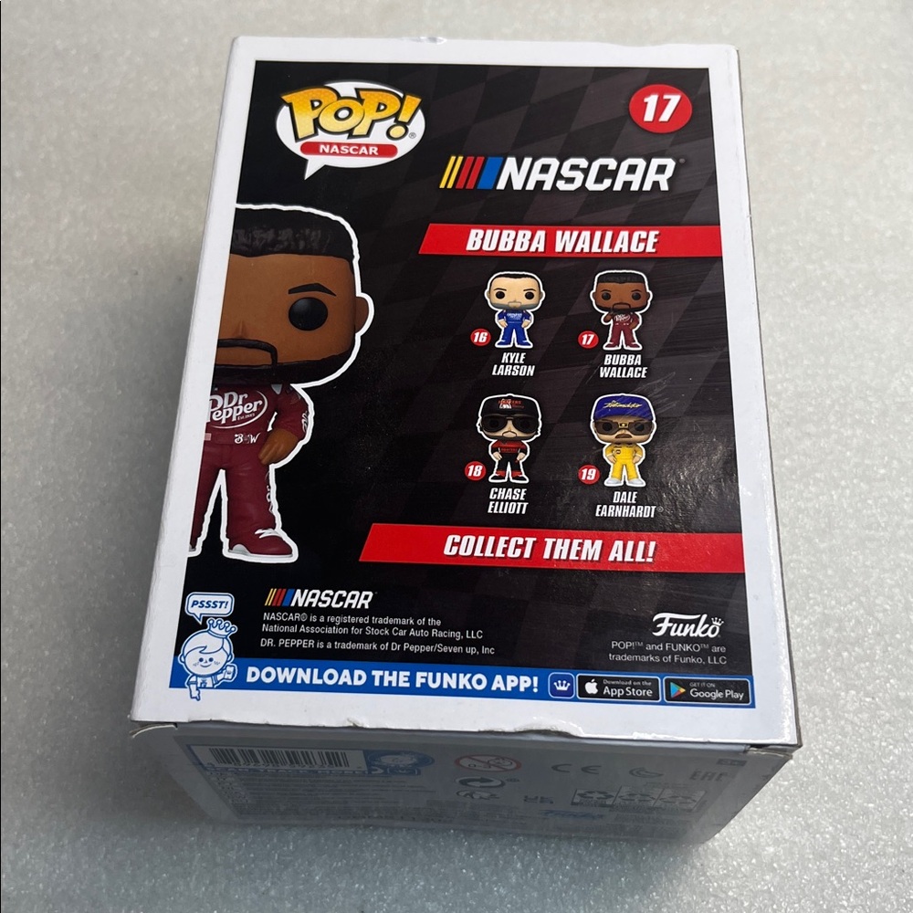 POP NASCAR: Bubba Wallace [Dr. Pepper] Funko Vinyl Figure - Picture 4 of 7
